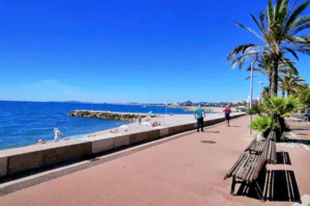 Cocon Marin 4 Studio Proche Mer Parking Wifi Cagnes-sur-Mer Exterior photo